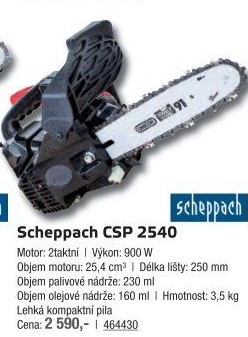 Benzínová řetězová pila CSP2540 Scheppach