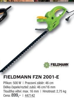 Nůžky na živý plot FZN 2001-E Fieldmann