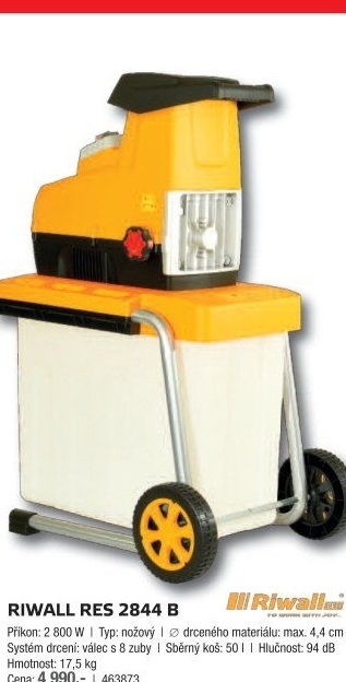 Drtič elektrický RES 2844 B Riwall