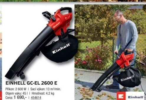 Vysavač listí elektrický GC-EL 2600 E Einhell