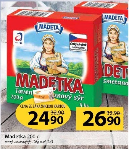 Sýr tavený smetanový Madetka