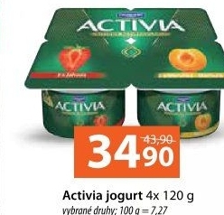 Jogurt ochucený Activia Danone