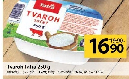 Tvaroh tučný 8,4% Tatra