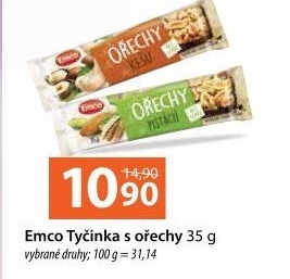 Tyčinka s ořechy Emco