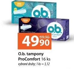 Tampony ProComfort O.B.