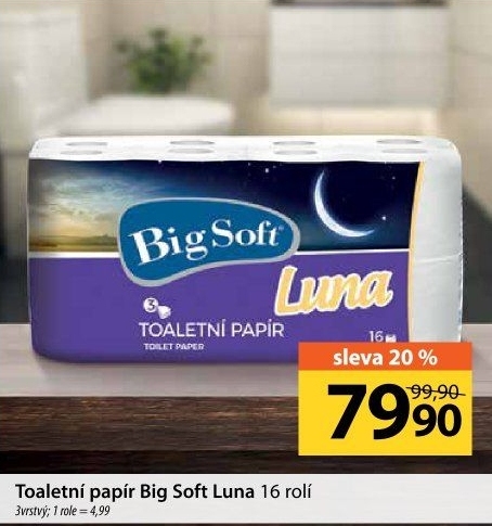 Toaletní papír 3vrstvý Big Soft