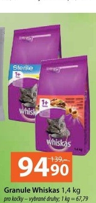 Granule pro kočky Whiskas
