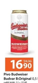 Pivo světlý ležák B: Original Budweiser Budvar