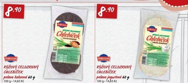 Rýžové chlebíčky polomáčené Dolcezza