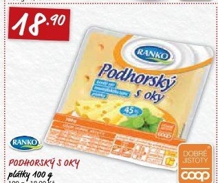 Sýr Podhorský s oky Ranko