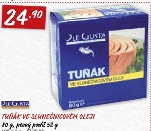 Tuňák v oleji Dle Gusta