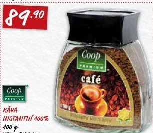 Instantní káva Coop Premium
