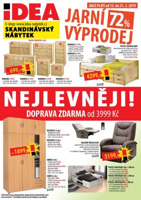 akční leták IDEA nábytek 15.3.2019-31.3.2019
