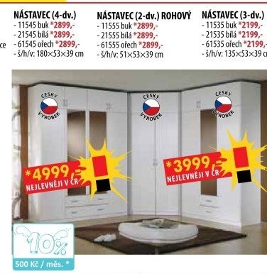 Nástavec ESO 4dveřový 11545 buk