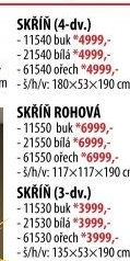 Skříň ESO 4dveřová 11540 buk