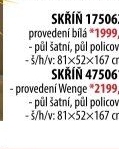 Skříň 2dveřová 175062 bílá