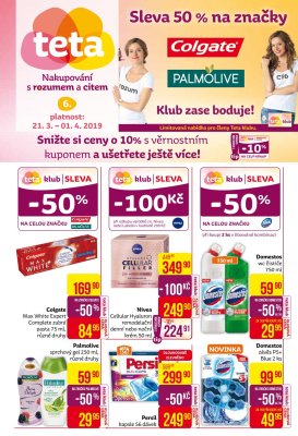 akční leták Teta drogerie 21.3.2019-1.4.2019