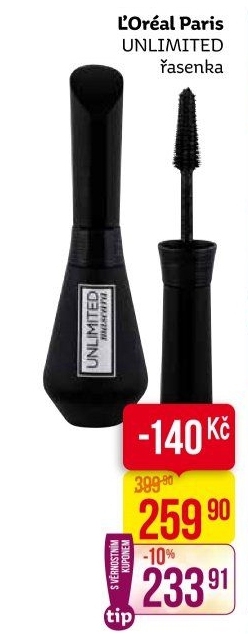 Řasenka Unlimited Mascara L'
