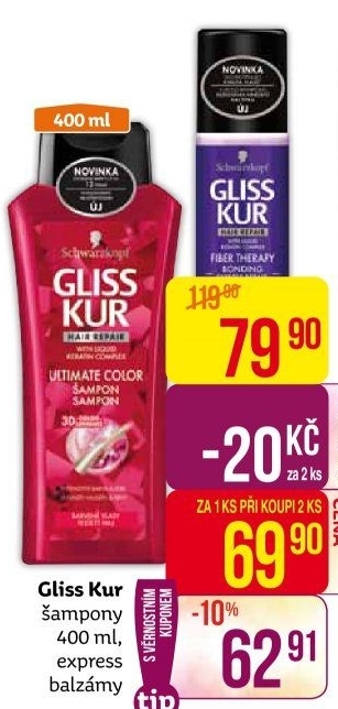 Šampon Gliss Kur Schwarzkopf