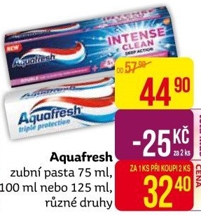 Pasta na zuby Aquafresh