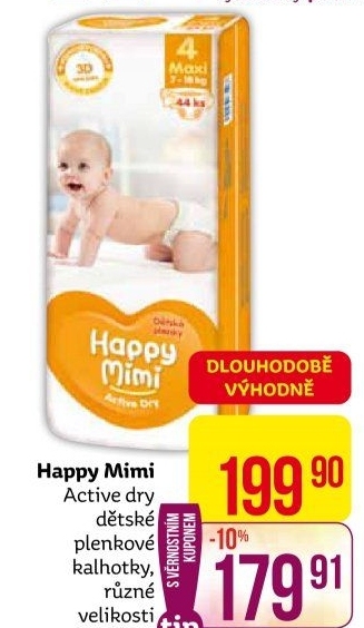 Pleny dětské Happy Mimi Active Dry