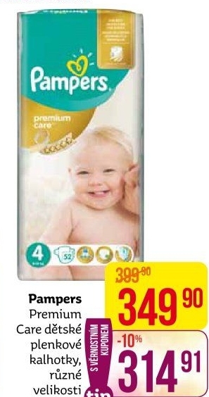 Pleny dětské Pampers Premium Care