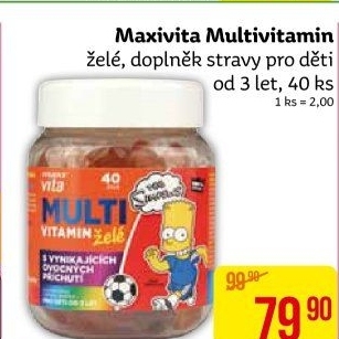 Vitamíny pro děti Multi želé MaxiVita