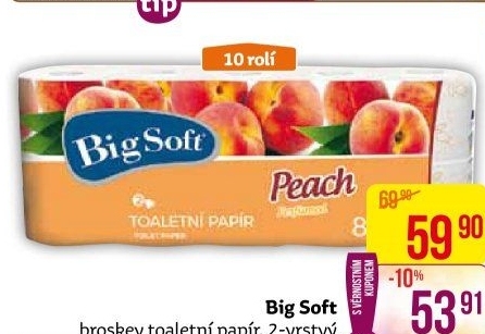 Toaletní papír 2vrstvý Big Soft