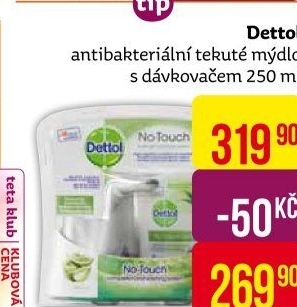 Dávkovač mýdla bezdotykový + náplň Dettol