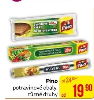 Potravinové obaly Fino