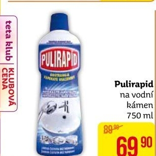 Čistič na vodní kámen Pulirapid