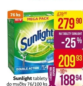 Tablety do myčky Sunlight