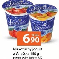 Jogurt nízkotučný ochucený z Valašska Mlékárna Valašské Meziříčí