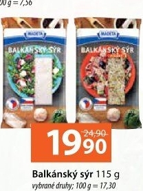 Balkánský sýr Madeta