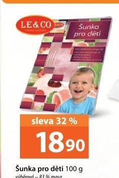 Šunka dětská výběrová LE&amp