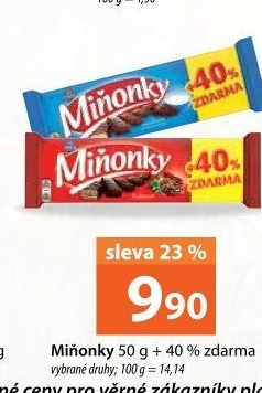 Oplatky Miňonky Opavia