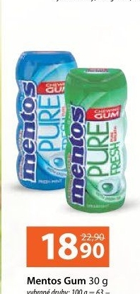 Žvýkačky Mentos