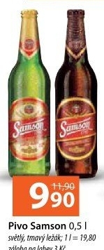 Pivo světlý ležák Samson