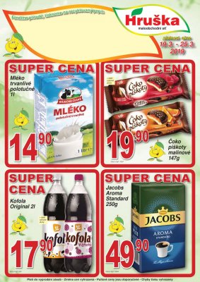 akční leták Hruška 19.3.2019-25.3.2019