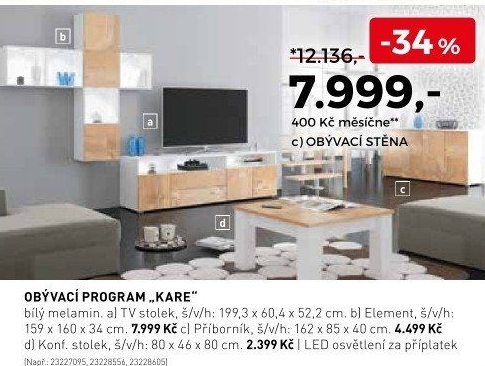Obývací program Kare