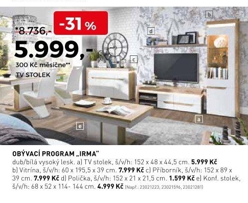 Obývací program Irma