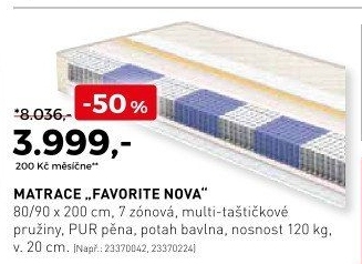Matrace Favorite Nova