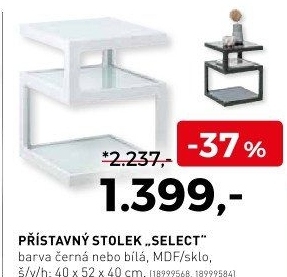 Přístavný stolek Select