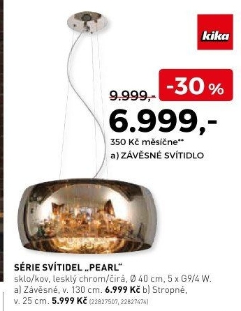 Série svítidel Pearl