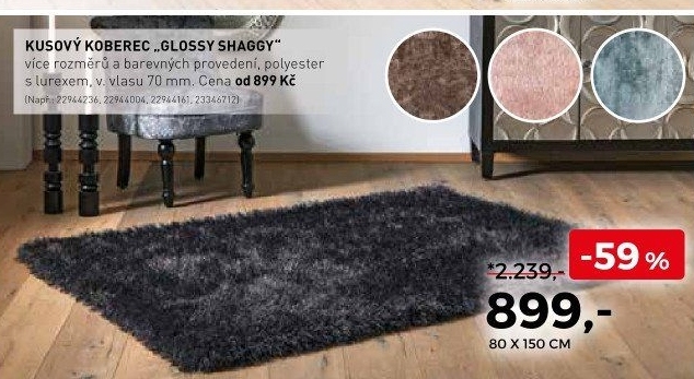 Kusový koberec Glossy Shaggy