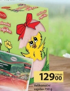 Výběrová šunka velikonoční vajíčko LE&amp