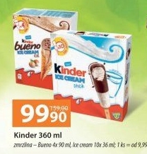 Nanuk kornout Kinder Bueno
