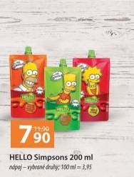 Ovocný nápoj v kapsičce Simpsons Hello