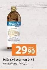 Přírodní voda Magnesia Mlýnský pramen