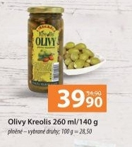 Olivy plněné Kreolis